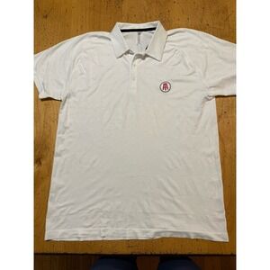 UNRL Polo Shirt Mens Xl White Camo  Barstool Embroidery Golf Short Sleeve Stretc